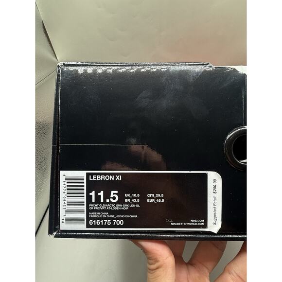 Authentic 2013 Lebron XI 11 Kings Pride Basketball OG Box 11.5M Mint Worn Once main image 7